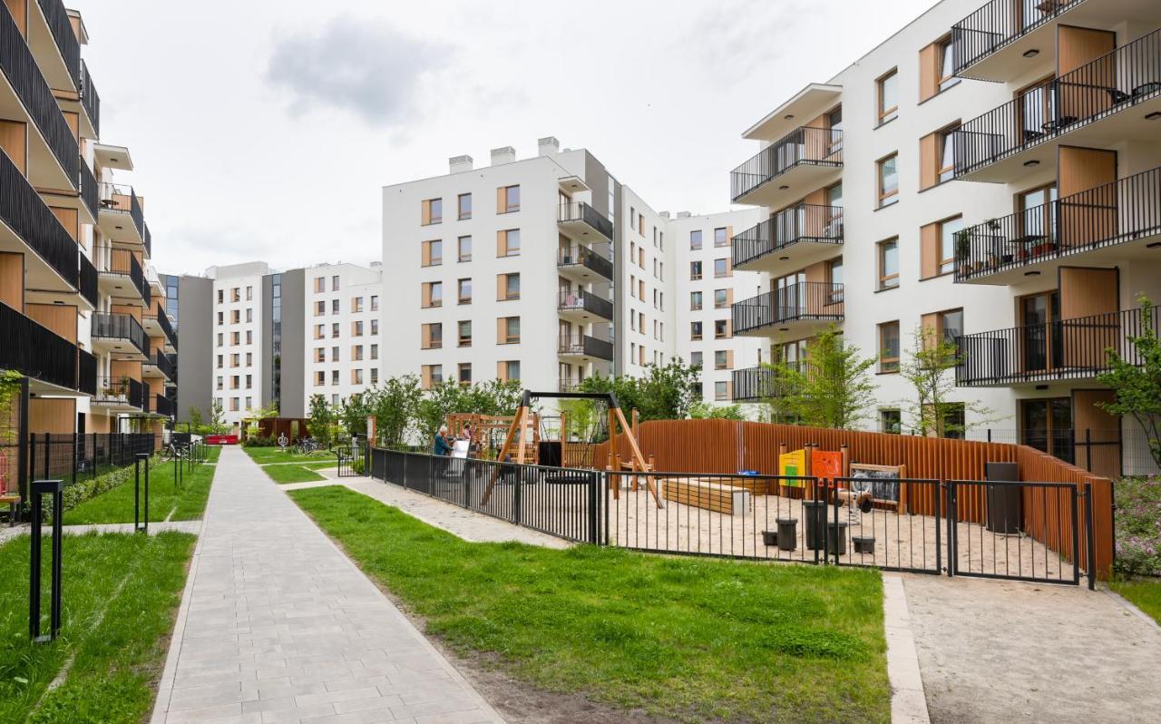 Wola Skwer Sunny Apartment Warschau Buitenkant foto