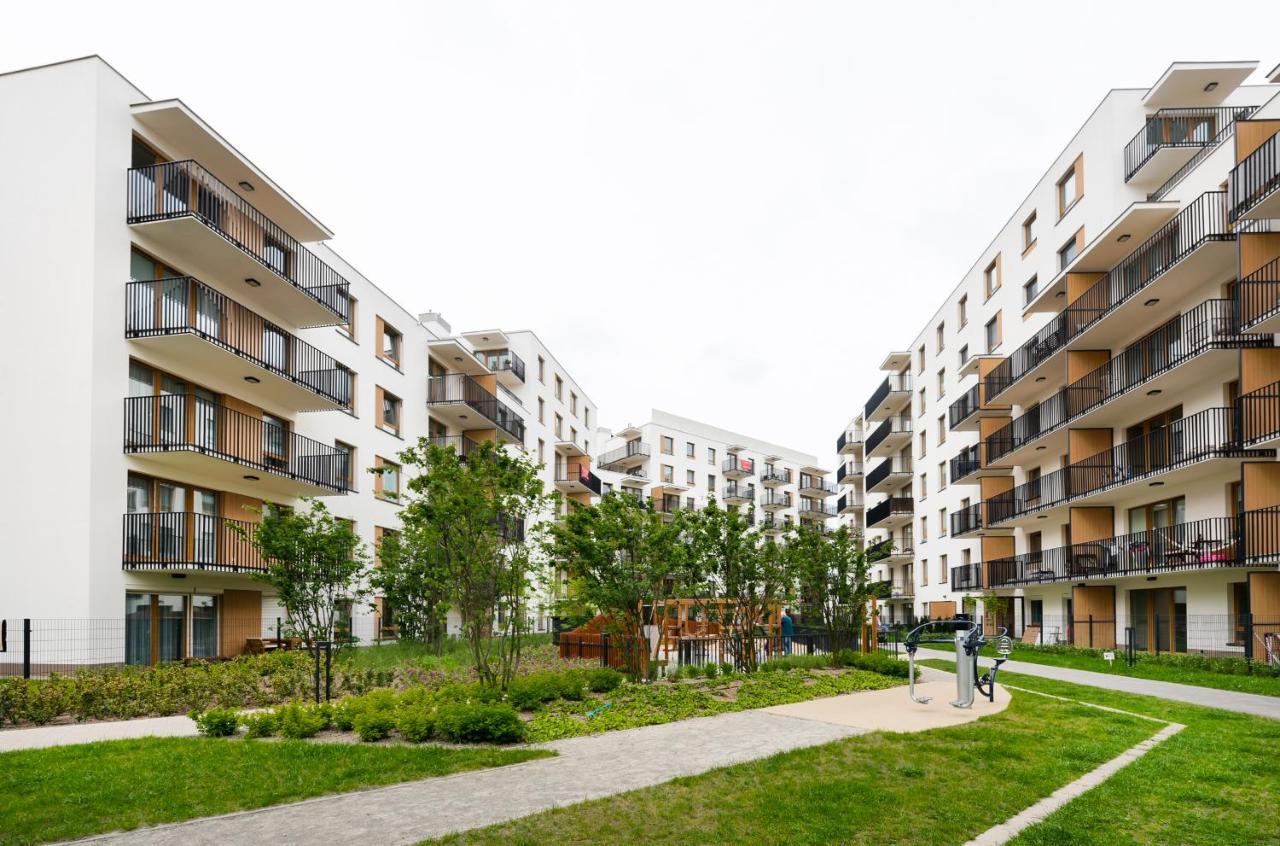 Wola Skwer Sunny Apartment Warschau Buitenkant foto